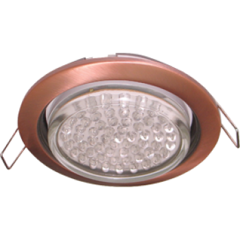 Светильник точечный GX53 черненая медь Ecola H4 кd102  2шт/уп (2/100)