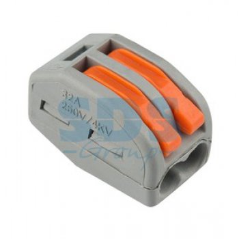 Зажим безвинтовой рычажковый 2x(0.08-2.5мм²) Rexant (50)