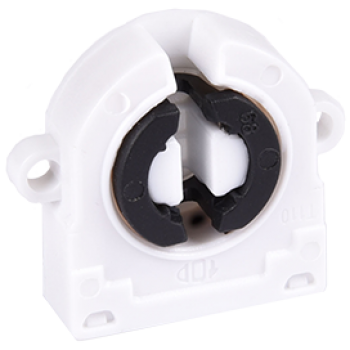 Патрон G13 пластик торцевой поворот ушки Ecola (50)