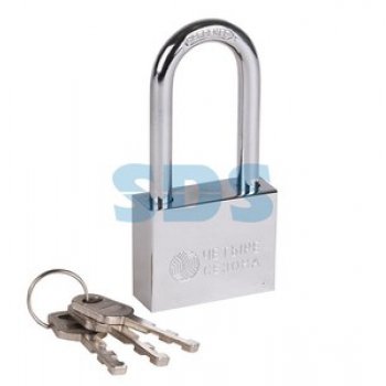 Замок навесной  50мм длинная дужка Четыре сезона