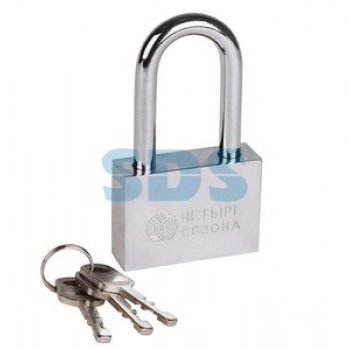 Замок навесной  60мм Сталь длинная дужка Четыре сезона