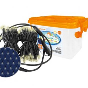 Сетка TDM 120LED  1.5х1.5м 2700К черный шнур, посл. подкл. IP65 (12)