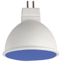 Лампа диодная MR16 GU5.3  7Вт Ecola синий матов (10/100)