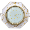 Ecola GX53 H4 5312 Glass Стекло 8-угольник с прямыми гранями золото - золото на белом 38x133 (к+)