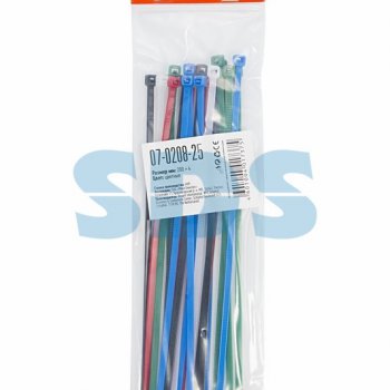Хомут 3.6x200 цветной 25шт Rexant (10)
