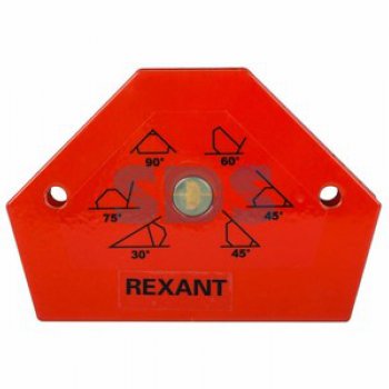 Магнитный угольник-держатель для сварки на 6 углов усилие 11,3 кг REXANT