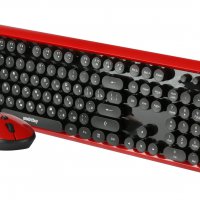 Набор беспроводной SmartBuy 620382AG-RK клавиатура+мышь, круглые клавиши, черный/красный (1/10)