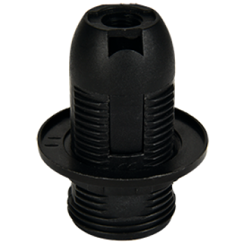 Патрон пластик подвесной кольцо Е14 чёрный Ecola (10)