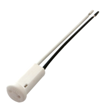 Патрон G4 керамический торцевой круглый 2x8см Ecola (50)