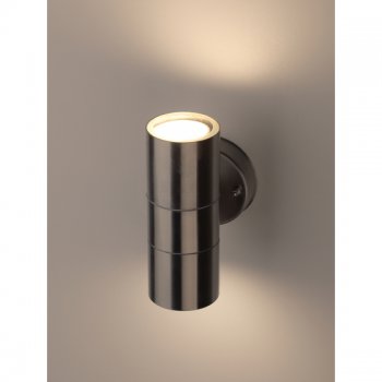 Светильник уличный настенный 2хGU10 Эра WL16 35Вт IP54 хром (20/360)