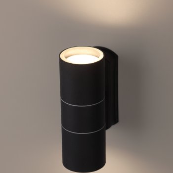 Светильник уличный настенный 2хGU10 Эра WL28 BK 35Вт IP54 черный (20/540)