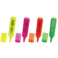 Маркер текстовый набор 4шт Staff  скошенный 1-5 мм желт.,оранж.,зел.,роз. (1)