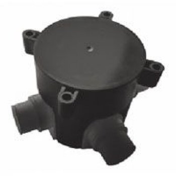 Установочная коробка Упу 70/72.1.4 (Черная) в монолит IP44 (120)