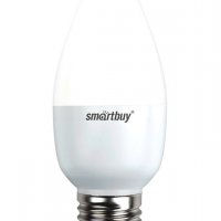 Лампа диодная свеча  5Вт Е27 3000К 450Лм SmartBuy (100)