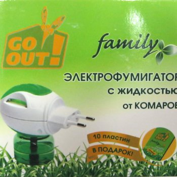 Комплект от комаров Go Out 30ночей б/з+фумигатор (12)