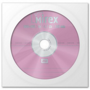 Диск DVD+RW Mirex 4,7 Gb 4x Конверт (1/150)