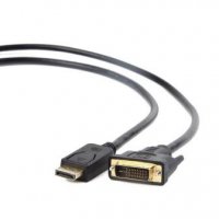 Кабель DisplayPort-DVI 20M/19M, 1.8 м, Cablexpert, черный