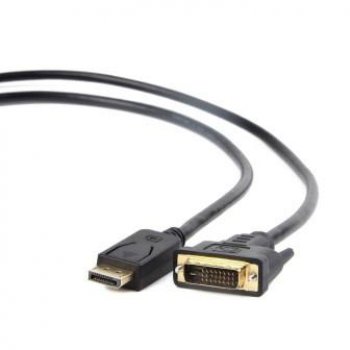 Кабель DisplayPort-DVI 20M/19M, 1.8 м, Cablexpert, черный