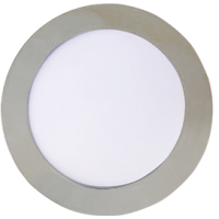 Светильник точечный круглый  9Вт 4200К Ecola Хром 145x20мм (40)