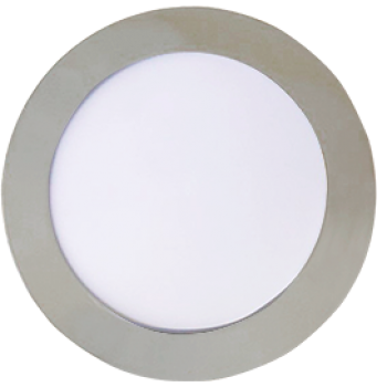 Светильник точечный круглый  9Вт 4200К Ecola Хром 145x20мм (40)