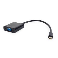 Переходник miniDisplayPort - VGA 20M/15F, 0.15м, Cablexpert, черный (1/100)