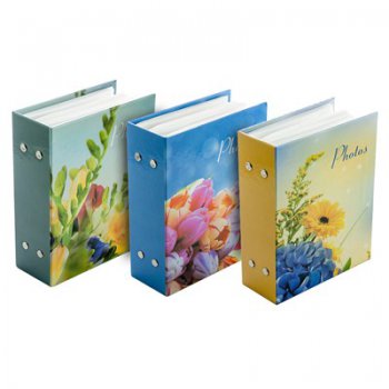 Фотоальбом 100 фото 10*15 PLATINUM Цветочная коллекция-4 в ассортименте (1/24)