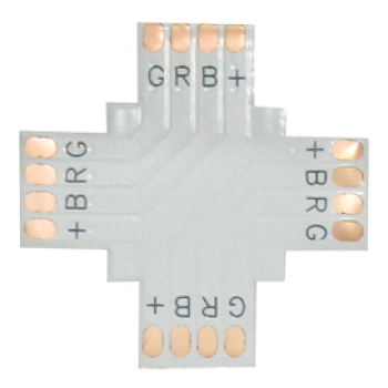 Соединительная плата 5050 гибкая X для зажимного разъема RGB Ecola (5)