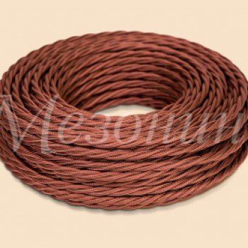 Провод витой 2х1,5 коричневый МезонинЪ ретро (10)