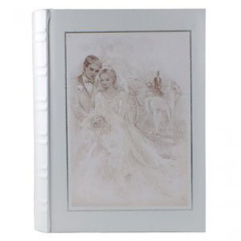 Фотоальбом 200 фото 10*15 Climax СВ46200 МS Свадебный книжный переплет с полем для записи (1/12)