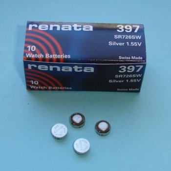 Батарейка часовая SR726SW (397 G2) Renata 1xBL (10)