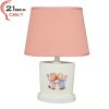 00030 Розовый (24) (1) Светильник настольный с абажуром (220V 15W E14)