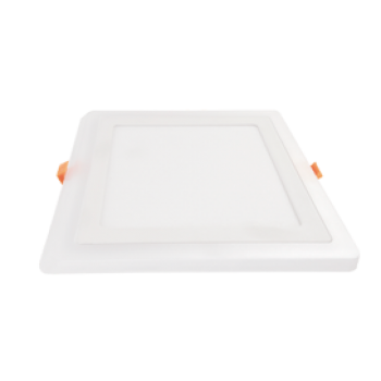 Светильник точечный квадратный  6Вт подсв 3Вт 4200K / 2700K Ecola 145x145x20мм (30)