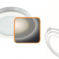 Светильник точечный круглый  6Вт 4200K Ecola стеклянная подсветка 100x35мм (40)