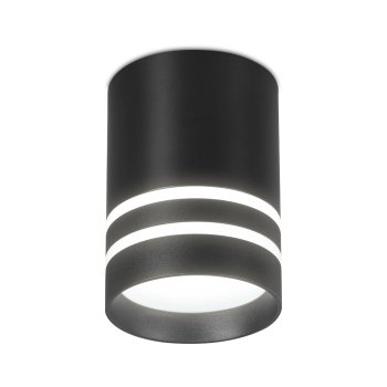 Накладной светодиодный точечный светильник TN242 BK/S черный/песок LED 4200K 12W D80*100