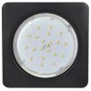 Ecola GX53 H4  Square светильник квадратный без рефл. Черный матовый 107x41 (к+)  [SB53S4ECB]