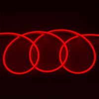 Лента неон 12В IP67 9.6Вт/м красный 2835 120LED/м 50м General катушка