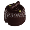 Выключатель пластиковый Усадьба 2ОП (четыре положения) коричневый (1)