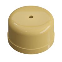 Коробка распределительная пластиковая Усадьба D78х43мм песочное золото