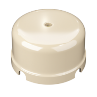 Коробка распределительная пластиковая Усадьба D78х43мм слоновая кость