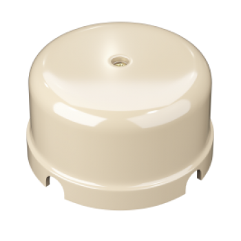 Коробка распределительная пластиковая Усадьба D78х43мм слоновая кость