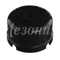 Коробка Усадьба пластик D78х43мм черный ретро