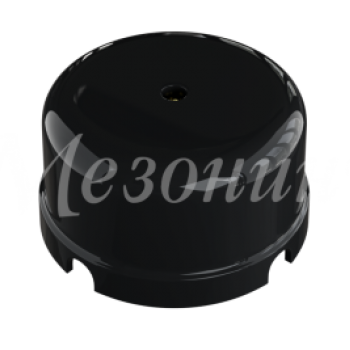 Коробка Усадьба пластик D78х43мм черный ретро