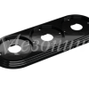 Рамка трехместная пластиковая, 234x92x14 мм, цвет - черный, серия УСАДЬБА, ТМ МЕЗОНИНЪ