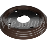 Рамка пластиковая Усадьба 1ОП D92x14мм коричневый