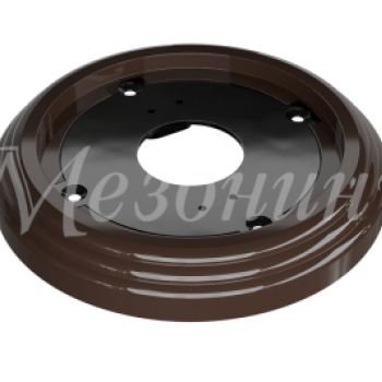 Рамка пластиковая Усадьба 1ОП D92x14мм коричневый