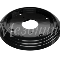 Рамка одноместная пластиковая, D 92x14 мм, цвет - черный, серия УСАДЬБА, ТМ МЕЗОНИНЪ