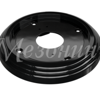 Рамка одноместная пластиковая, D 92x14 мм, цвет - черный, серия УСАДЬБА, ТМ МЕЗОНИНЪ