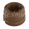 Розетка пластиковая Усадьба пласт с/з какао 16А
