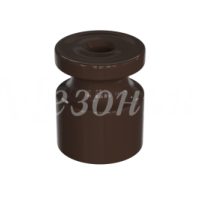 Изолятор пластиковый Усадьба D20х24мм коричневый