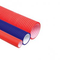 Труба гофрированная двустенная ПНД 90мм красный U-Plast (50)